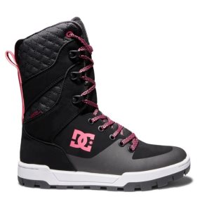 Dámské Zimní Boty DC Nadene High Leg Černé Bílé Růžové | PGHEXL-807