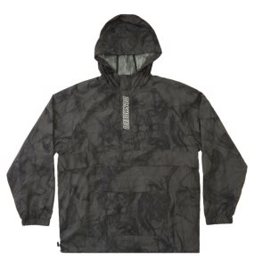 Pánské Bundy DC The Ramble Printed Anorak Vody-Resistant Windbreaker Tmavě Šedé | KXAZYP-615