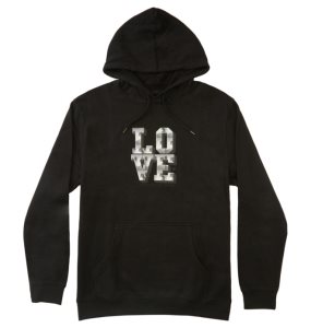 Pánské Mikiny S Kapucí DC BLABAC x Kalis Love Park Černé | MRUYBS-621