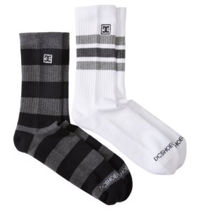 Pánské Ponožky DC Stripe 2-Pack Crew Černé | FYVIHM-902