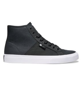 Pánské Tenisky DC Manual HI Platene High Tops RIPSTOP Černé | FURVTQ-315